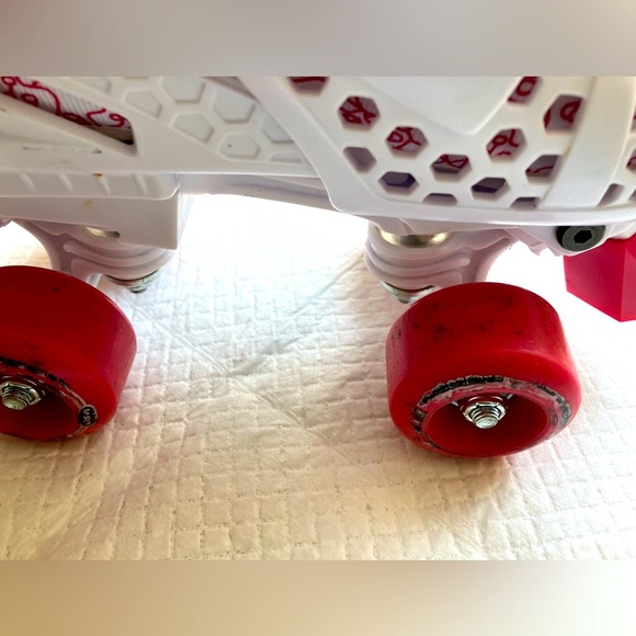Roller Derby Trac Star Quick Fit Energy Flex Girl’s Skates, Size 3-6, Pink/White - Picture 5 of 10